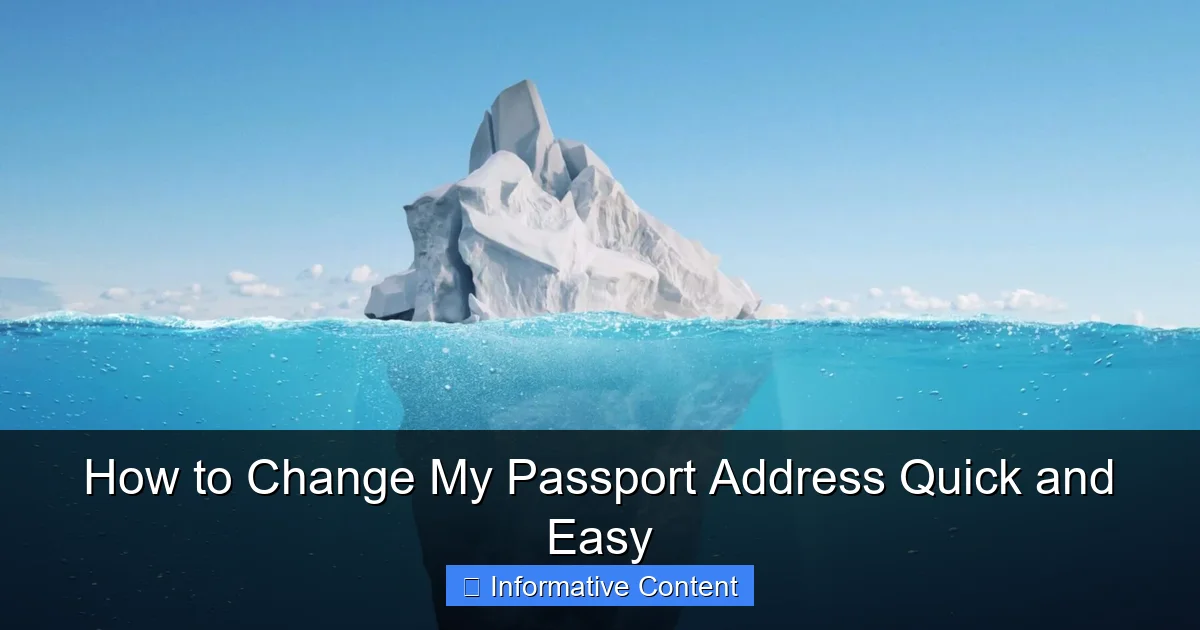 How to Change My Passport Address Quick and Easy