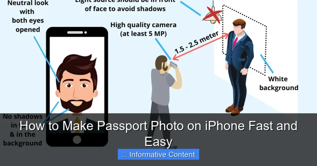 How to Make Passport Photo on iPhone Fast and Easy
